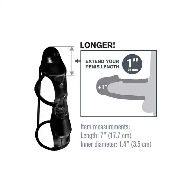 Fantasy X- Tensions - Vibrating Cock Rocket. Nakładka Na Penisa Z Wibracjami. + 2,5 cm.