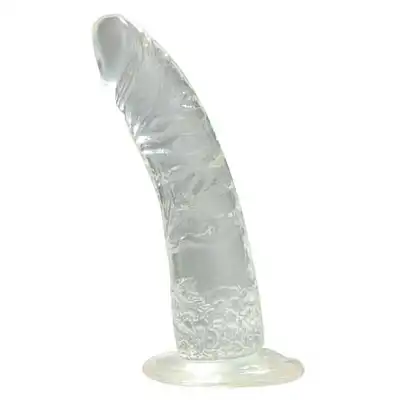 Real Rapture Clear -  Realistyczne Żelowe Dildo. 18 cm.
