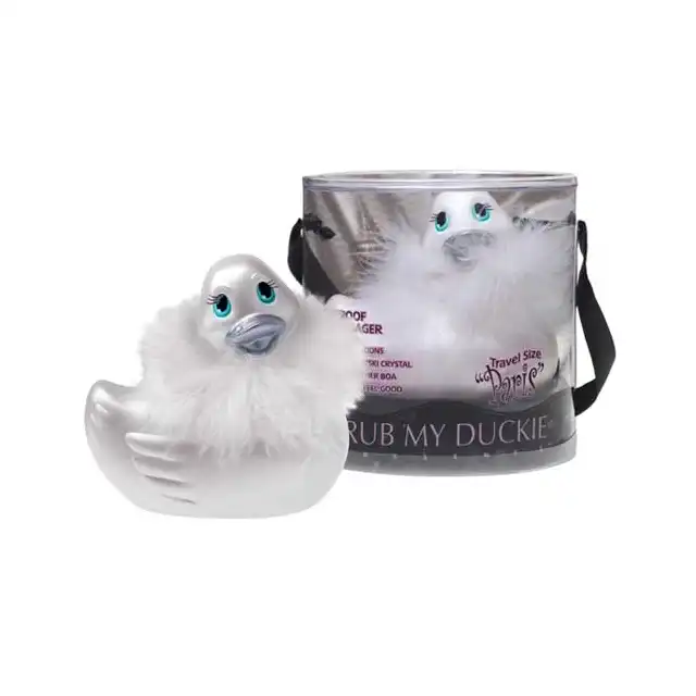 Big Teaze Toyz - I Rub My Duckie Paris - Travel Size (Blanc) - Wibrująca kaczuszka.