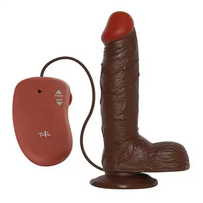 Real Rapture - Realistyczne, Brązowe Dildo Z Wibracjami. Medium. 19 cm.