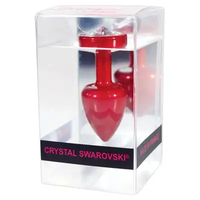 Diogol - Anni Round Red. Luksusowa wtyczka analna. Swarovski.