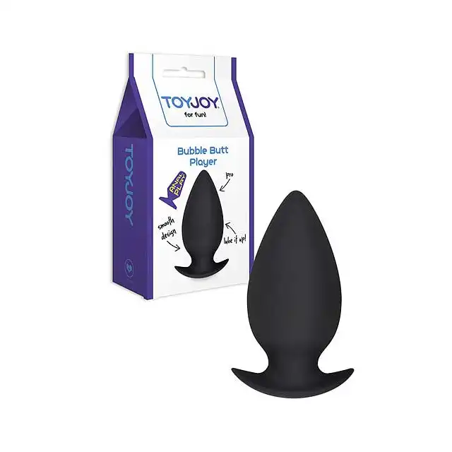 Toy Joy - Bubble Butt Player Pro Black - Profesjonalna Zatyczka Analna.