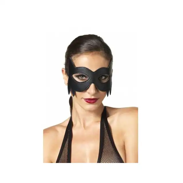 Kink - Maska Kot z imitacji skóry. Dzikie kocie spojrzenie. Mega sale!