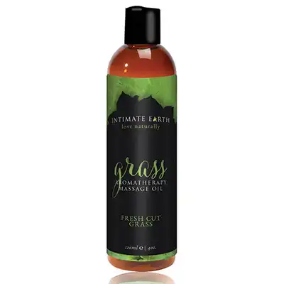 Intimate Earth - Fresh Cut Grass Massage Oil. Tylko naturalne składniki.