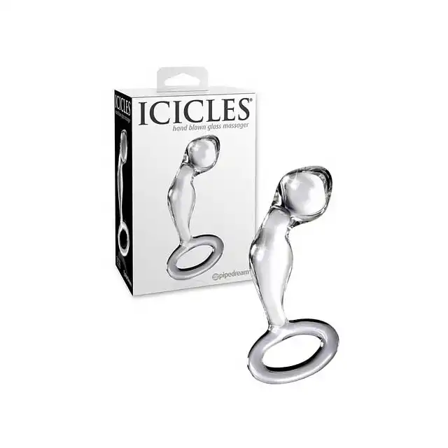 Icicles No.46 Clear - Szklana wtyczka  11 cm