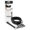 Sinful - Black Collar Obroża Ze Smyczą.