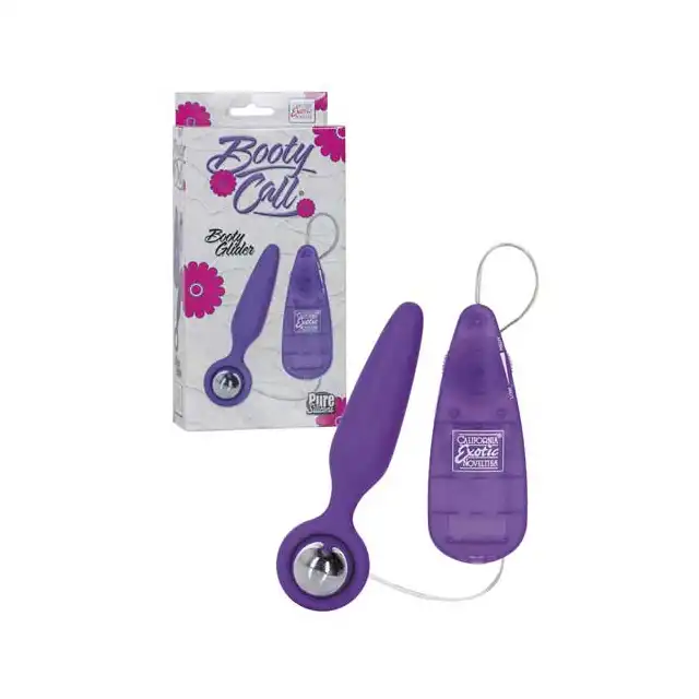 Booty Call Booty Glider Purple - Wtyczka analna z wibracją