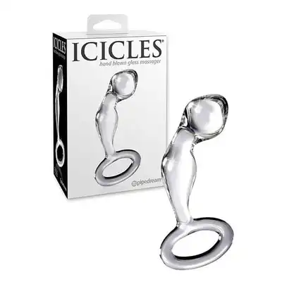 Icicles No.46 Clear - Szklana wtyczka  11 cm