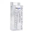 Toy Joy - Power Stud Sleeve Clear - Nakładka Na Penisa. Przedłuża, pogrubia, stymuluje.