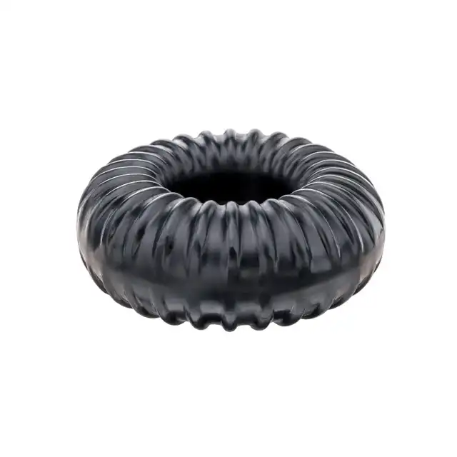Perfect Fit - Ribbed Ring Black - Ring.