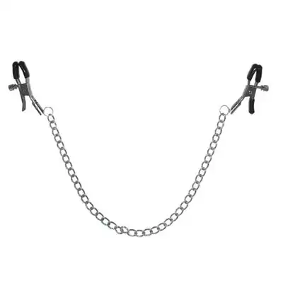 Sex &amp; Mischief - Chained Nipple Clamps. Klasyczne klamerki na sutki.