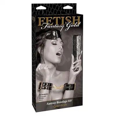 Fetish Fantasy Gold - Bondage Kit. Elegancki Zestaw Niezbędnych Akcesoriów BDSM.