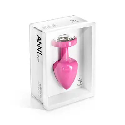 Diogol - Anni Round Pink. Luksusowa wtyczka analna. Swarovski.