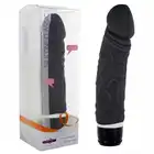Silicone Classic - Realistyczny kształt, 7 programów, 100% wodoodporny, Black.