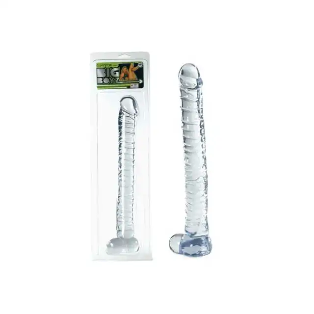 Big Boyz- The Veined Clear Dong Żelowe Dildo.