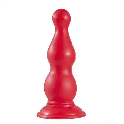 Xtra - Wtyczka analna. Falisty unikalny kształt. Mocna przyssawka. 15 cm.