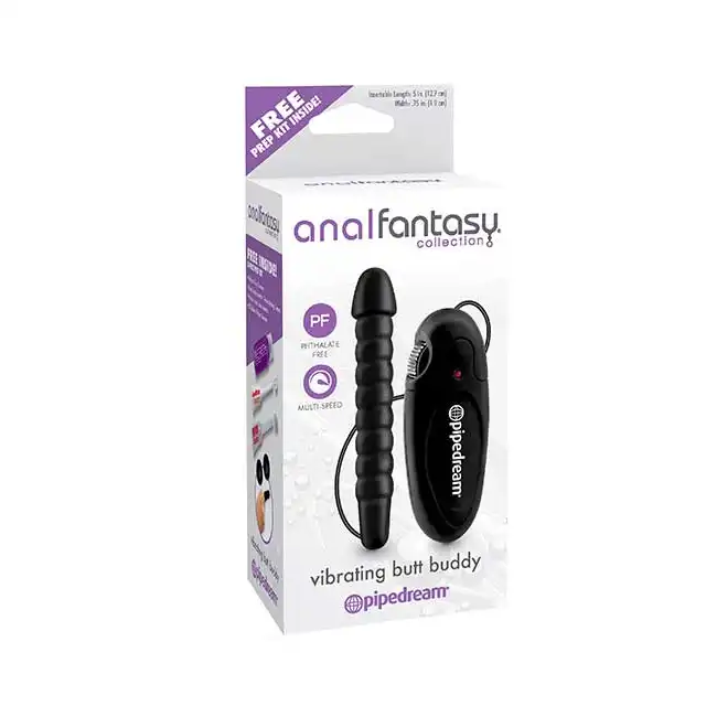 Pipedream - Anal Fantasy - Vibrating Butt Buddy.  Wibrująca Sonda Analna, Idealna Dla Początkujących