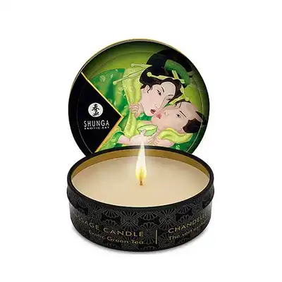 Shunga Candle 30 ml  Zenitude - Świeca do masażu Exotic Green Tea