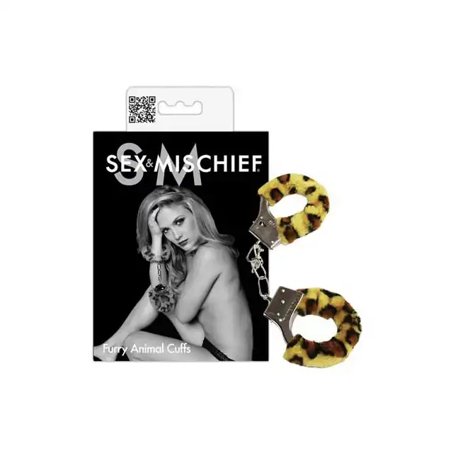 Sex&amp;Mischief- Furry Animals Cuffs Kajdanki.
