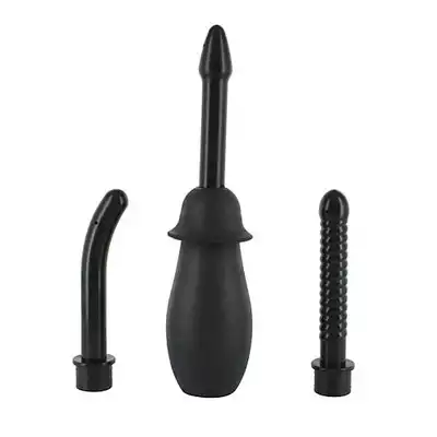 Anal Douche Kit Black - zestaw do lewatywy