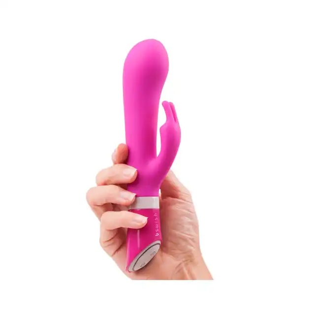 B Swish-B Wild Deluxe Bunny rasberry  - Wibrator ze stymulatorem.