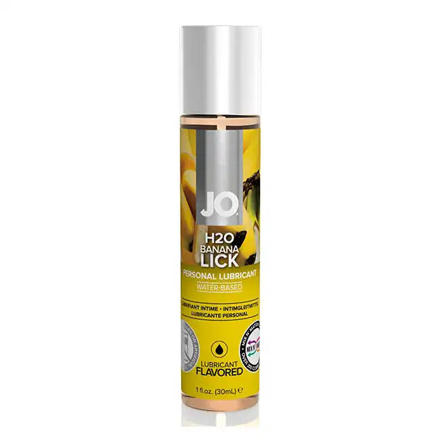 System JO - H2O lubricant  banana 30 ml - Profesjonalny lubrykant na bazie wody o  o smaku banana.