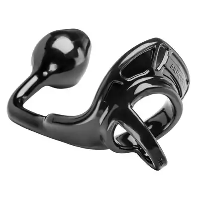 Perfect Fit - Armour Tug Lock Black - Nakładka połączona z plugiem.