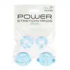 Power Stretchy Rings Blue 2Pcs - Rozciągliwe ringi podtrzymujące erekcje 2 sztuki