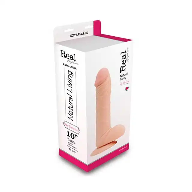 Real Rapture -Realistyczne Dildo Z Wibracjami. Extra Large. 25,5 cm.