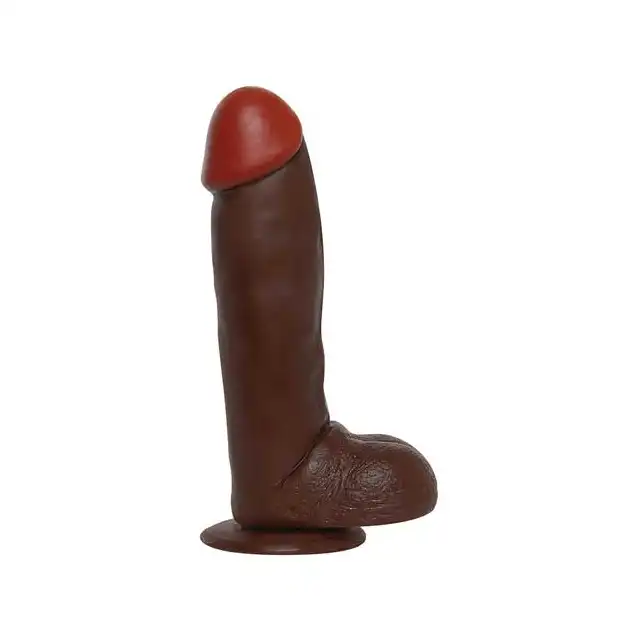 Real Rapture - Realistyczne, Brązowe Dildo. Extra Large. 28 cm.