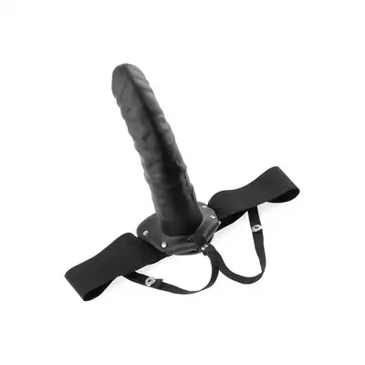 Fetish Fantasy - Strap-On Hollow 20 cm DUŻY, CZARNY, MĘSKI