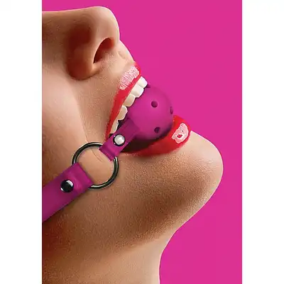 Ouch! - Ball Gag Pink. Knebel z dziurkami do swobodnego oddychania. Mega Sale!