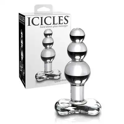 Icicles No.47 - Szklana wtyczka analna 11 cm