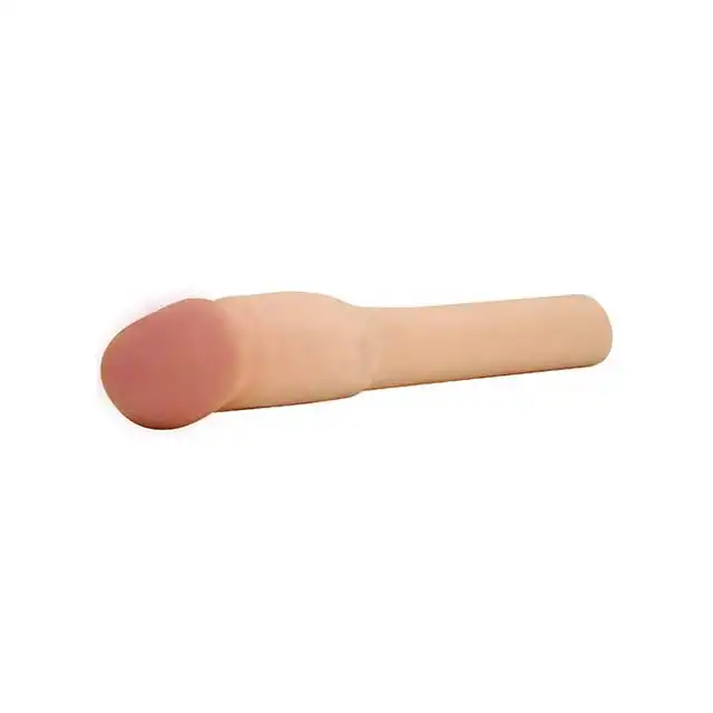 Cyberskin - Vibrating Xtra Thick - Wibrująca Przdłużka Z Cyberskóry. +10 cm.