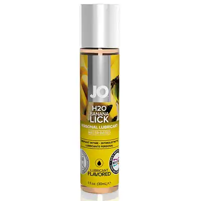 System JO - H2O lubricant  banana 30 ml - Profesjonalny lubrykant na bazie wody o  o smaku banana.