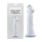 Basix - Dong Clear. Żelowe dildo z przyssawką. 16,5 cm.