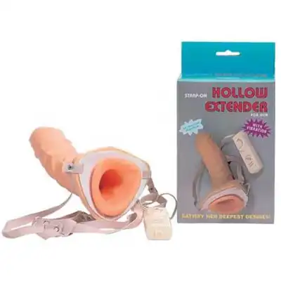 Hollow Extender - Strap-on Proteza Członka Z Wibracjami.