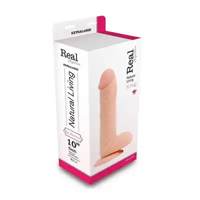 Real Rapture -Realistyczne Dildo Z Wibracjami. Extra Large. 25,5 cm.
