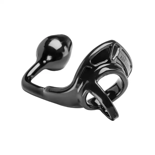Perfect Fit - Armour Tug Lock Black - Nakładka połączona z plugiem.