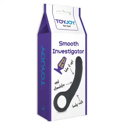 Smooth Investigator Black - Sonda analna 100% silikon