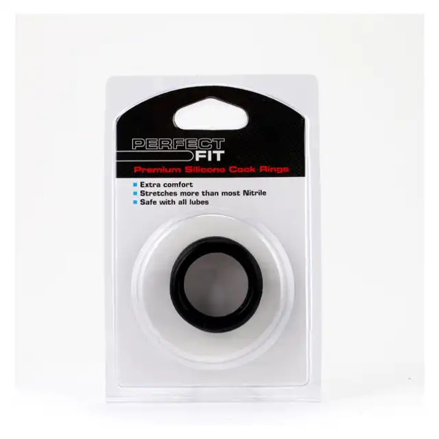 Perfect Fit - Silicone 3 Ring Kit Medium Black - Zestaw trzech ringów.