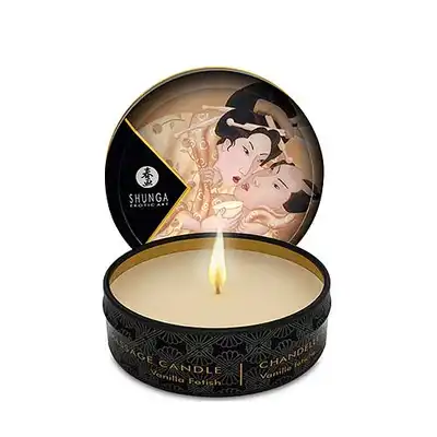 Shunga Candle 30 ml Desire - Świeca do masażu Vanilla Fetish