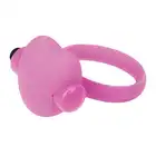 Silicone - Heart Beat Cockring Pink - Wibrujący Ring Przedłużający Stosunek.