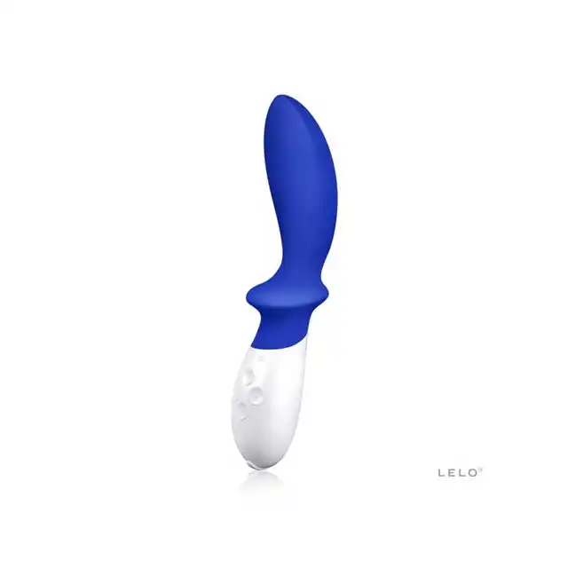 Lelo - Loki Blue. Stymulator prostaty o stożkowym designie i spłaszczonej dodatkowo stymulującej podstawie