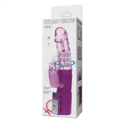 Baile - Cute Baby Purple - Wibrator Rotacyjny Z Króliczkiem.