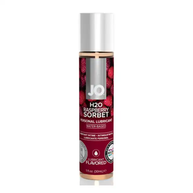 System JO - H2O lubricant raspberry 30 ml - Profesjonalny lubrykant na bazie wody o smaku malin.