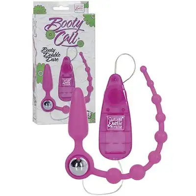 Booty Call Booty Double Dare Pink-3w1 Wtyczka + koralik+ jajeczko z wibracjami !