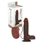 Real Rapture - Realistyczne, Brązowe Dildo Z Wibracjami. Medium. 19 cm.