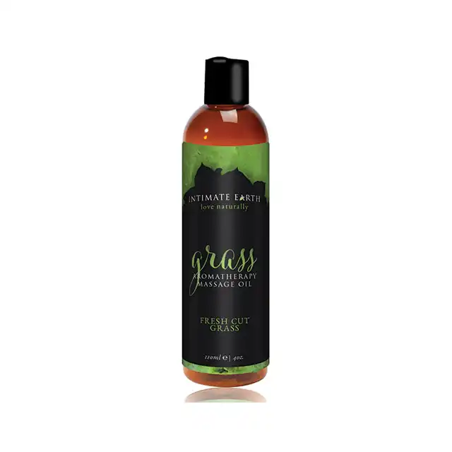 Intimate Earth - Fresh Cut Grass Massage Oil. Tylko naturalne składniki.