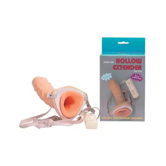 Hollow Extender - Strap-on Proteza Członka Z Wibracjami.